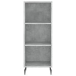 vidaXL Servantă, gri beton, 34,5x32,5x90 cm, lemn prelucrat vidaXL Servantă, gri beton, 34,5x32,5x90 cm, lemn prelucrat