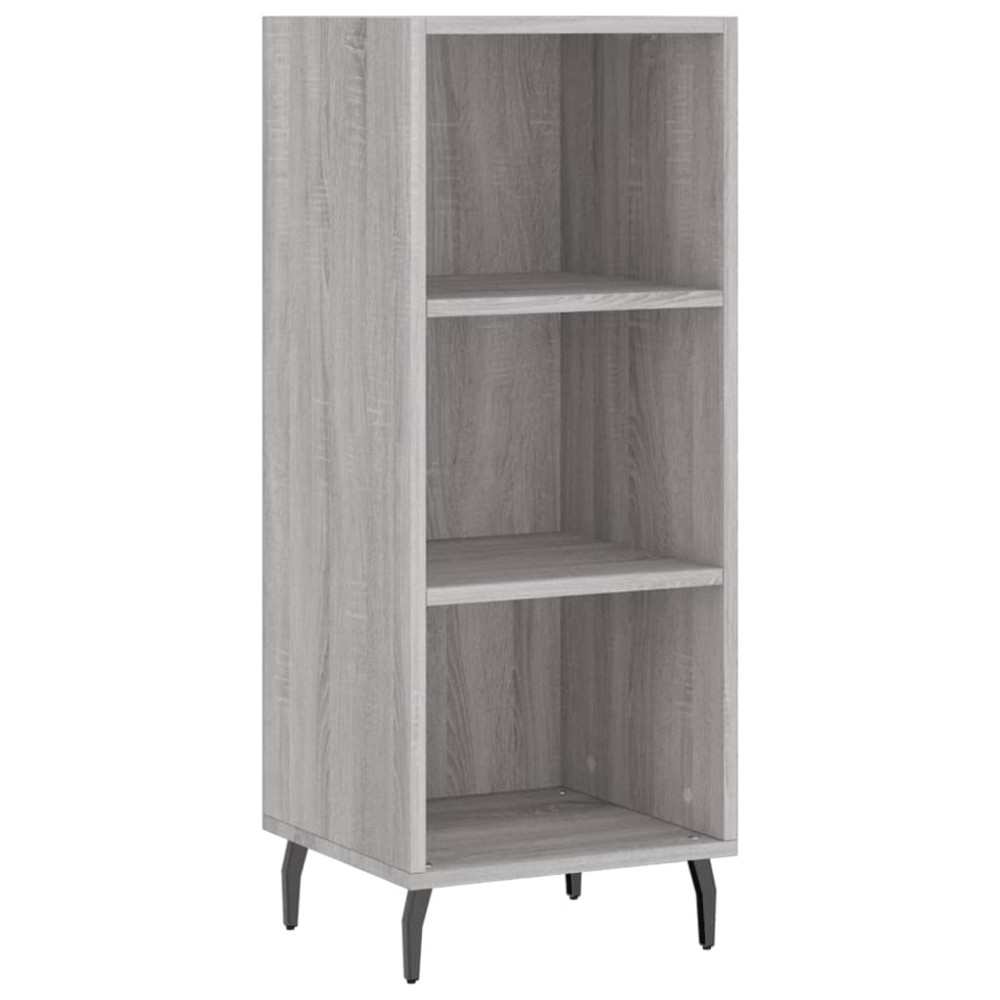 vidaXL Servantă, gri sonoma, 34,5x32,5x90 cm, lemn compozit