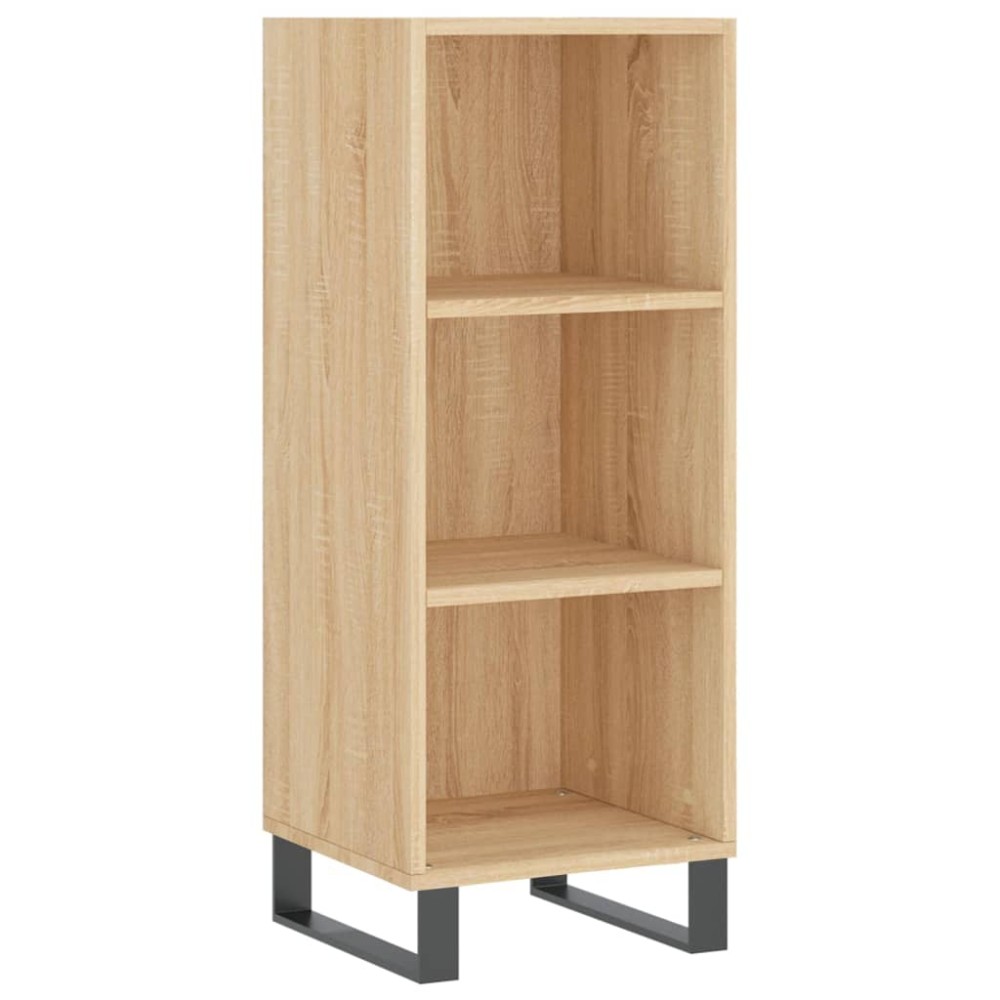 vidaXL Servantă, stejar sonoma, 34,5x32,5x90 cm, lemn compozit