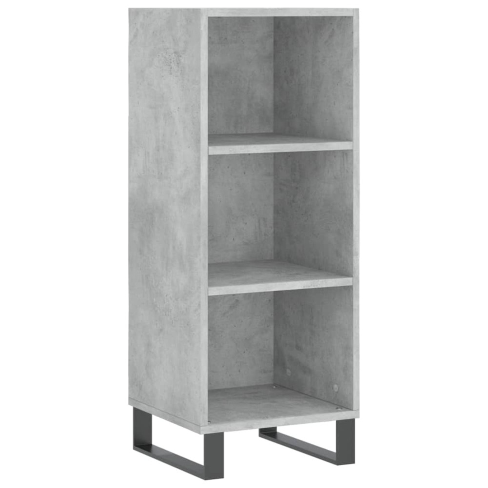 vidaXL Servantă, gri beton, 34,5x32,5x90 cm, lemn prelucrat