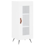 vidaXL Servantă, alb, 34,5x34x90 cm, lemn compozit vidaXL Servantă, alb, 34,5x34x90 cm, lemn compozit