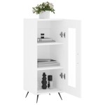 vidaXL Servantă, alb, 34,5x34x90 cm, lemn compozit vidaXL Servantă, alb, 34,5x34x90 cm, lemn compozit