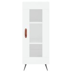 vidaXL Servantă, alb, 34,5x34x90 cm, lemn compozit vidaXL Servantă, alb, 34,5x34x90 cm, lemn compozit