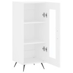 vidaXL Servantă, alb, 34,5x34x90 cm, lemn compozit vidaXL Servantă, alb, 34,5x34x90 cm, lemn compozit