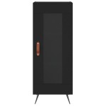 vidaXL Servantă, negru, 34,5x34x90 cm, lemn compozit