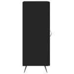 vidaXL Servantă, negru, 34,5x34x90 cm, lemn compozit