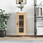 vidaXL Servantă, stejar sonoma, 34,5x34x90 cm, lemn compozit vidaXL Servantă, stejar sonoma, 34,5x34x90 cm, lemn compozit