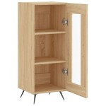 vidaXL Servantă, stejar sonoma, 34,5x34x90 cm, lemn compozit vidaXL Servantă, stejar sonoma, 34,5x34x90 cm, lemn compozit