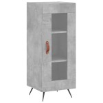 vidaXL Servantă, gri beton, 34,5x34x90 cm, lemn compozit vidaXL Servantă, gri beton, 34,5x34x90 cm, lemn compozit