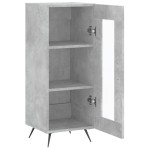 vidaXL Servantă, gri beton, 34,5x34x90 cm, lemn compozit vidaXL Servantă, gri beton, 34,5x34x90 cm, lemn compozit