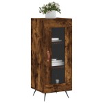 vidaXL Servantă, stejar fumuriu, 34,5x34x90 cm, lemn compozit vidaXL Servantă, stejar fumuriu, 34,5x34x90 cm, lemn compozit
