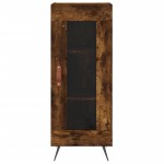 vidaXL Servantă, stejar fumuriu, 34,5x34x90 cm, lemn compozit vidaXL Servantă, stejar fumuriu, 34,5x34x90 cm, lemn compozit
