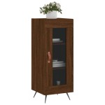 vidaXL Servantă, stejar maro, 34,5x34x90 cm, lemn compozit