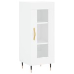 vidaXL Servantă, alb, 34,5x34x90 cm, lemn compozit vidaXL Servantă, alb, 34,5x34x90 cm, lemn compozit