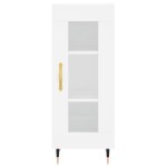 vidaXL Servantă, alb, 34,5x34x90 cm, lemn compozit vidaXL Servantă, alb, 34,5x34x90 cm, lemn compozit