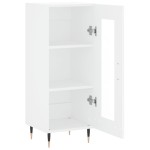 vidaXL Servantă, alb, 34,5x34x90 cm, lemn compozit vidaXL Servantă, alb, 34,5x34x90 cm, lemn compozit