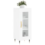 vidaXL Servantă, alb extralucios, 34,5x34x90 cm, lemn compozit vidaXL Servantă, alb extralucios, 34,5x34x90 cm, lemn compozit