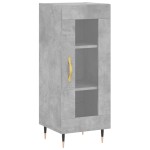 vidaXL Servantă, gri beton, 34,5x34x90 cm, lemn compozit vidaXL Servantă, gri beton, 34,5x34x90 cm, lemn compozit