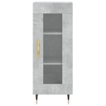 vidaXL Servantă, gri beton, 34,5x34x90 cm, lemn compozit vidaXL Servantă, gri beton, 34,5x34x90 cm, lemn compozit