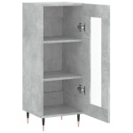 vidaXL Servantă, gri beton, 34,5x34x90 cm, lemn compozit vidaXL Servantă, gri beton, 34,5x34x90 cm, lemn compozit