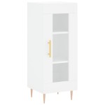vidaXL Servantă, alb, 34,5x34x90 cm, lemn compozit vidaXL Servantă, alb, 34,5x34x90 cm, lemn compozit
