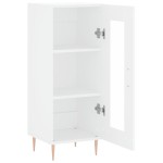 vidaXL Servantă, alb, 34,5x34x90 cm, lemn compozit vidaXL Servantă, alb, 34,5x34x90 cm, lemn compozit