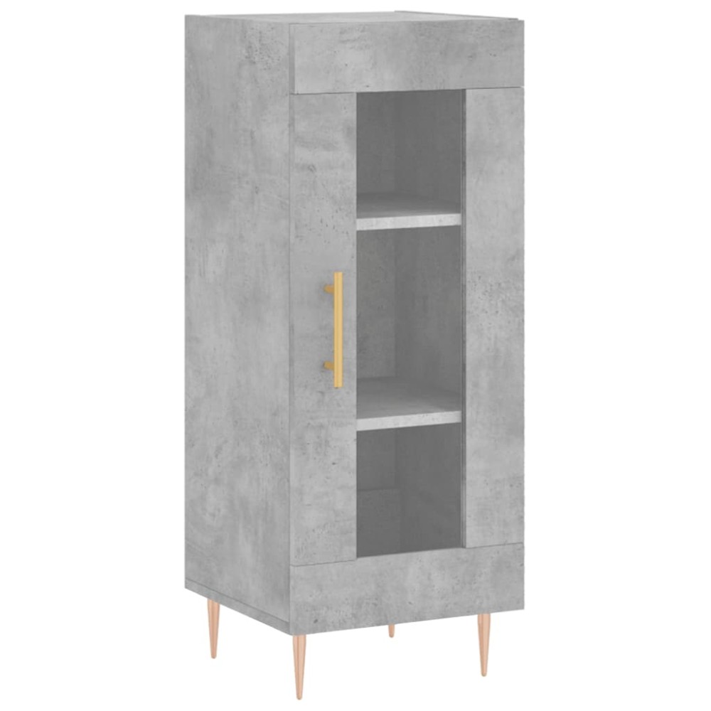 vidaXL Servantă, gri beton, 34,5x34x90 cm, lemn compozit