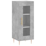 vidaXL Servantă, gri beton, 34,5x34x90 cm, lemn compozit vidaXL Servantă, gri beton, 34,5x34x90 cm, lemn compozit