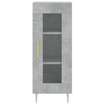 vidaXL Servantă, gri beton, 34,5x34x90 cm, lemn compozit vidaXL Servantă, gri beton, 34,5x34x90 cm, lemn compozit