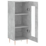 vidaXL Servantă, gri beton, 34,5x34x90 cm, lemn compozit vidaXL Servantă, gri beton, 34,5x34x90 cm, lemn compozit