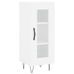 vidaXL Servantă, alb, 34,5x34x90 cm, lemn compozit vidaXL Servantă, alb, 34,5x34x90 cm, lemn compozit