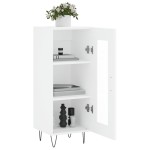 vidaXL Servantă, alb, 34,5x34x90 cm, lemn compozit vidaXL Servantă, alb, 34,5x34x90 cm, lemn compozit