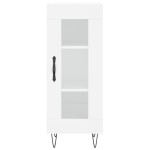 vidaXL Servantă, alb, 34,5x34x90 cm, lemn compozit vidaXL Servantă, alb, 34,5x34x90 cm, lemn compozit