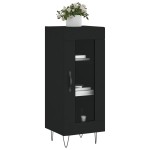 vidaXL Servantă, negru, 34,5x34x90 cm, lemn compozit vidaXL Servantă, negru, 34,5x34x90 cm, lemn compozit