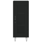 vidaXL Servantă, negru, 34,5x34x90 cm, lemn compozit vidaXL Servantă, negru, 34,5x34x90 cm, lemn compozit