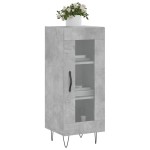 vidaXL Servantă, gri beton, 34,5x34x90 cm, lemn compozit vidaXL Servantă, gri beton, 34,5x34x90 cm, lemn compozit
