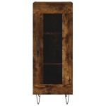 vidaXL Servantă, stejar fumuriu, 34,5x34x90 cm, lemn compozit vidaXL Servantă, stejar fumuriu, 34,5x34x90 cm, lemn compozit