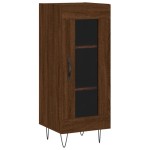 vidaXL Servantă, stejar maro, 34,5x34x90 cm, lemn compozit vidaXL Servantă, stejar maro, 34,5x34x90 cm, lemn compozit