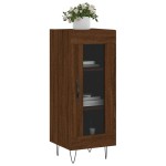 vidaXL Servantă, stejar maro, 34,5x34x90 cm, lemn compozit vidaXL Servantă, stejar maro, 34,5x34x90 cm, lemn compozit