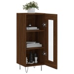 vidaXL Servantă, stejar maro, 34,5x34x90 cm, lemn compozit vidaXL Servantă, stejar maro, 34,5x34x90 cm, lemn compozit