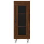 vidaXL Servantă, stejar maro, 34,5x34x90 cm, lemn compozit vidaXL Servantă, stejar maro, 34,5x34x90 cm, lemn compozit