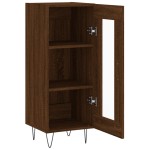 vidaXL Servantă, stejar maro, 34,5x34x90 cm, lemn compozit vidaXL Servantă, stejar maro, 34,5x34x90 cm, lemn compozit