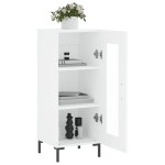 vidaXL Servantă, alb, 34,5x34x90 cm, lemn compozit vidaXL Servantă, alb, 34,5x34x90 cm, lemn compozit