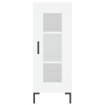 vidaXL Servantă, alb, 34,5x34x90 cm, lemn compozit vidaXL Servantă, alb, 34,5x34x90 cm, lemn compozit