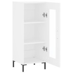 vidaXL Servantă, alb, 34,5x34x90 cm, lemn compozit vidaXL Servantă, alb, 34,5x34x90 cm, lemn compozit