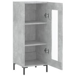 vidaXL Servantă, gri beton, 34,5x34x90 cm, lemn compozit vidaXL Servantă, gri beton, 34,5x34x90 cm, lemn compozit