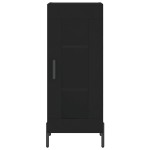 vidaXL Servantă, negru, 34,5x34x90 cm, lemn compozit vidaXL Servantă, negru, 34,5x34x90 cm, lemn compozit