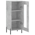vidaXL Servantă, gri beton, 34,5x34x90 cm, lemn compozit vidaXL Servantă, gri beton, 34,5x34x90 cm, lemn compozit
