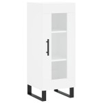 vidaXL Servantă, alb, 34,5x34x90 cm, lemn compozit vidaXL Servantă, alb, 34,5x34x90 cm, lemn compozit