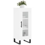 vidaXL Servantă, alb, 34,5x34x90 cm, lemn compozit vidaXL Servantă, alb, 34,5x34x90 cm, lemn compozit